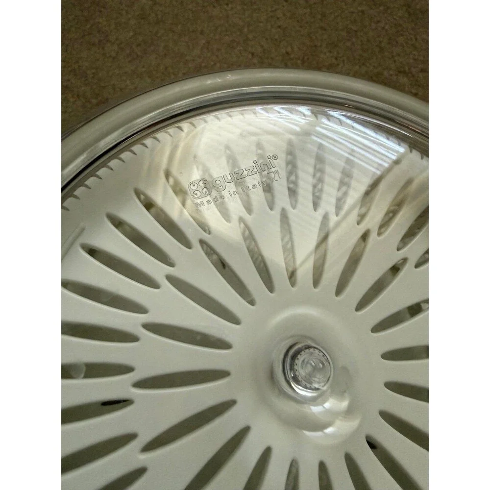 Guzzini XL Latina Salad Spinner White & Clear Made in Italy Kitchen Prep